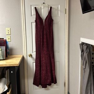 Red Sparkly Mermaid Dress